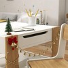 JVNOXK2-in-1 Toddler Desk and Chair Set with Flip-Over Blackboard, Storage & Bookshelf, 3-Piece Children's Desk and Chair Combination - 4 of 4