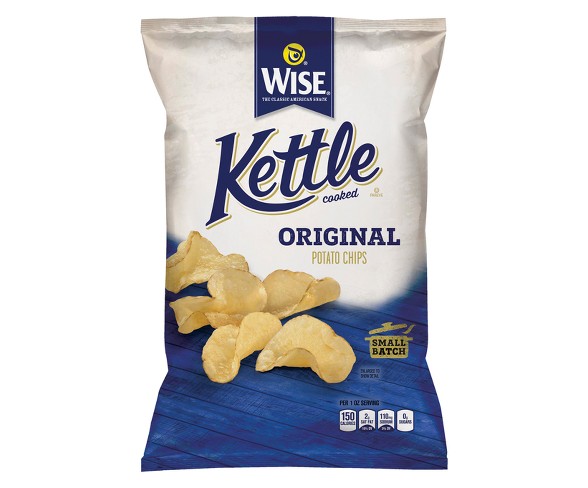 Wise Kettle Cooked Original Potato Chips - 8oz