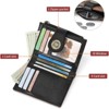 Clotth Womens Wallet - RFID Blocking Slim Bifold Wallet for Women with Zipper Coin Pocket,9 Card Slots & ID Window for Daily Use,Travel - 3 of 4