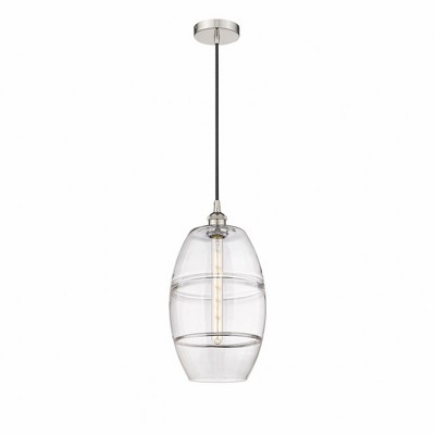 Vaz - 1 Light Cord Hung Mini Pendant In Industrial Style-18.5 Inches Tall and 10 Inches Wide