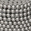 Royal Hampton 18" Side End Table | Silver Metallic Beads Studded Pattern | Nickel Coated Iron Frame - 4 of 4
