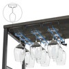 3-Tier Wine Bar Cabinet with Detachable Wine Rack and Storage Space - 4 of 4