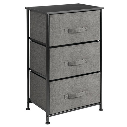 Mdesign Vertical Dresser Storage Tower, Black Storage Drawers Target