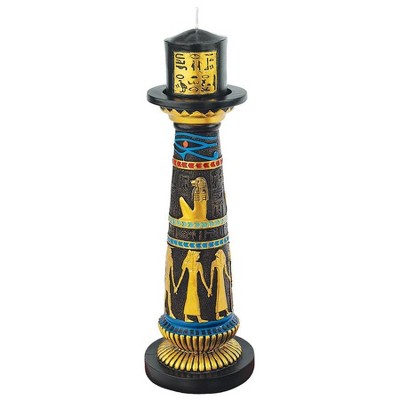 Design Toscano Temple of Luxor Sculptural Egyptian Candleholder: Amenhotep