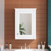 Sapphtopaz Modern Wall Mounted Bathroom Cabinet with Mirror Wooden Medicine Cabinet with Door & Adjustable Shelf Bathroom Mirrored Wall Cabinet - 3 of 4