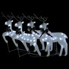 VidaXL Christmas Reindeers 4 pcs White 80 LEDs - 3 of 4