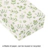 Unique Bargains Paper Gift Bag Pack Green Leaf Storage Bag for Party Favor - 4 of 4