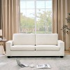 Acekool 83" Corduroy 3-Seater Sofa, Deep Seat Modern Couch with Wide Armrests, Plush Cushions, Beige, for Living Room or Apartment,Beige - 3 of 4