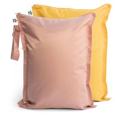 Tiny Twinkle Mess-Proof Waterproof Washable Baby/Toddler Wet Bags for Diapers, Swimsuits and Travel