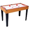 VYNXARIA 5-in-1 Multi-Game Table - Billiards, Push Hockey, Foosball, Ping Pong, and Basketball  brown/red - 4 of 4