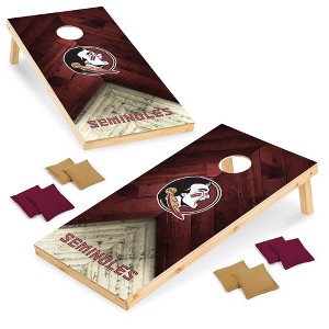 NCAA Florida State Seminoles 2'x4' Wood Cornhole Set - 1 of 4