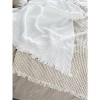 White Cotton Waffle Weave Bed Blanket - Anaya - image 4 of 4