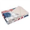 Tirrinia US Flag Fleece Throw Blanket, Super Soft Cozy Fleece Plush Throw TV Blanket, Patriotic Living Room Decor Blanket for Memorial Day - 2 of 4