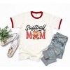 Simply Sage Market Women's Softball Mom Teddy Bear Short Sleeve Ringer Tee - 3 of 4