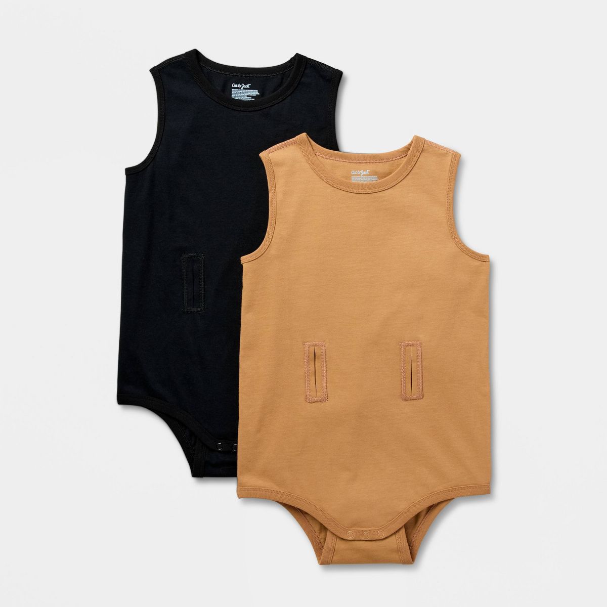Kids' Adaptive 2pk Abdominal Access Tank Bodysuit- Cat & Jack™
