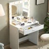 Vanity Desk with Mirror and Lights, Dressing Table with Large Drawer, 1 Level Storage Dresser & 3 Lighting Modes Adjustable Brightness - 4 of 4
