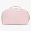 Hynes Eagle Quilted Makeup Organizer – Water-Resistant Travel Toiletry Bag with 5-Compartment Storage – Stone Gray - 4 of 4