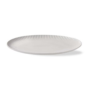 tag Vista Oval Large Serving Platter Grey 17 x 11 x 1.41 in Dishwasher Safe Serveware for Entertaining and Dining - 1 of 3