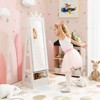 Infans Kids Jewelry Cabinet w/ Full-Length Mirror Foldable Drawer Anti-toppling System - 3 of 4