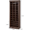 10-Tier Shoe Storage Cabinet, Tall Wooden Shoe Rack with 30 Cubbies, Freestanding Entryway Shoe Organizer for Entryway, Living Room - 2 of 4