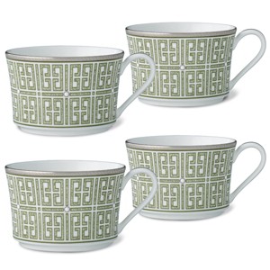 Noritake Infinity Green Platinum Set of 4 Cups - 1 of 4