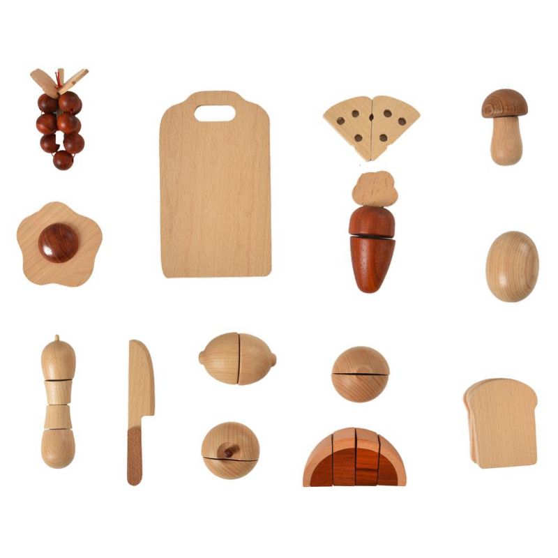 Avenlur Wooden Play Food Sets for Kids Kitchen, 2 of 7