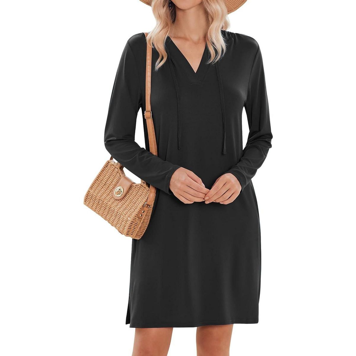 Zeagoo Womens UPF 50+ Cover-Up Dress Beach SPF Sun Protection Long Sleeve Shirts Dress Lightweight Athletic UV Hoodie