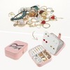 Unique Bargains Letter Travel Women Girls Birthday Gifts Portable PU Leather Jewelry Storage Display Holder - 2 of 4