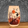 Stony Creek 5.0 Inch Spooky Season Pre-Lit Small Vase Halloween Lighted Glass Accent , Halloween Decor Spooky Season Lighted Halloween (1PC) - 2 of 4
