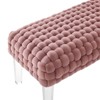 Modway Prologue Woven Performance Velvet Ottoman - 2 of 4