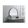 Elegant Lighting Metal Frame Arch Mirror 33x24 Inch in Black - 3 of 4
