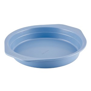 Farberware Easy Solutions 9" Nonstick Bakeware Round Cake Pan Blue: Steel Baking Pan, Dishwasher-Safe, Lifetime Warranty - 1 of 4