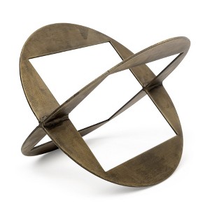 HomeRoots Gold Metal Geometric Decor Piece - 1 of 4