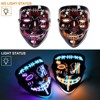 2PACK Halloween Led Mask Light Up Scary Mask Purge Mask - 4 of 4