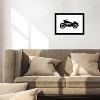 19" x 13" Vintage Motorcycle I Transportation Framed Wall Art Black/White - Hatcher and Ethan: Modern Decor, Digital Print - 4 of 4
