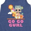 LOL Surprise! Go Go Gurl Graphic Sleeveless Aline Dress - Heather Navy - Small - 2 of 4