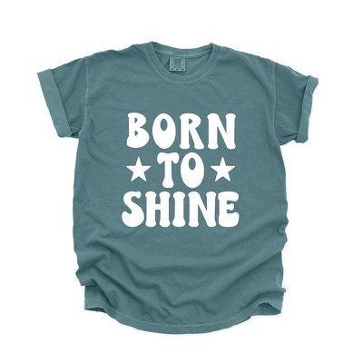 Simply Sage Market Women's Born To Shine Stars Short Sleeve Garment Dyed Tee