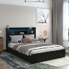 KTMBDW Bed Frame with Headboard,LED Platform Bed with 6 Storage Drawers,Built in Charging Station,Noise-Free,Metal Support Base,No Box Spring Needed - 2 of 4