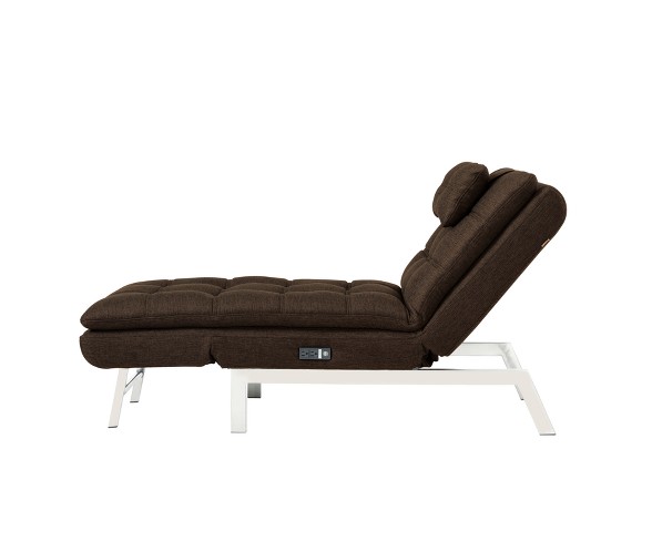 Avery Chaise - Dark Brown - Relax - A - Lounger