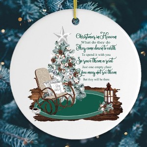 Christmas in Heaven Quote Ornament| OrnamentallyYou - 1 of 4