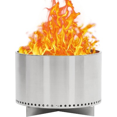Coucheta Smokeless Outdoor Fire Pit (Air Switch) - 360° Uniform Heating, Ash Pan Included | Portable Stainless Steel Firepit