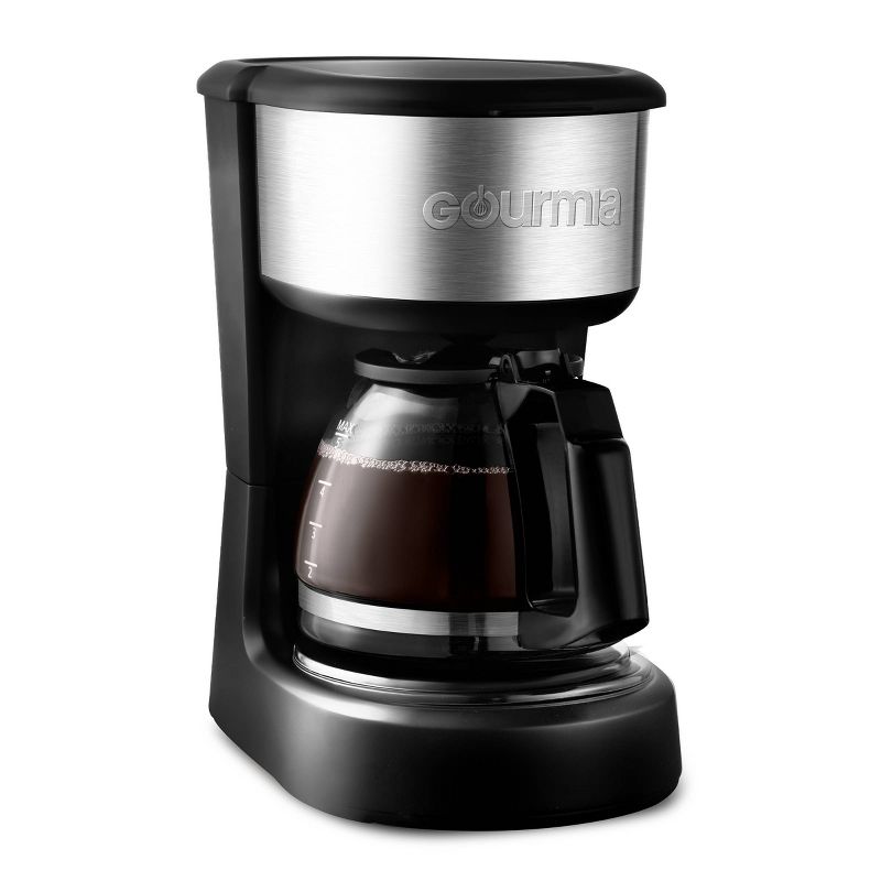 Gourmia 5 Cup One-Touch Switch Coffee Maker with Auto Keep Warm Black, 4 of 10