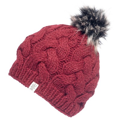 Boheme Cable Beanie w/ Faux Fur Pom_Nirvanna Designs