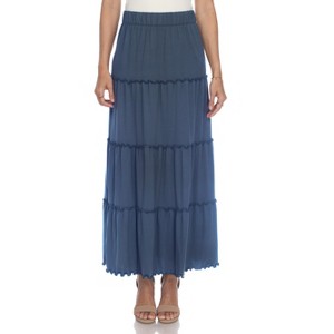 Whitemark Tiered Maxi Skirt - 1 of 4