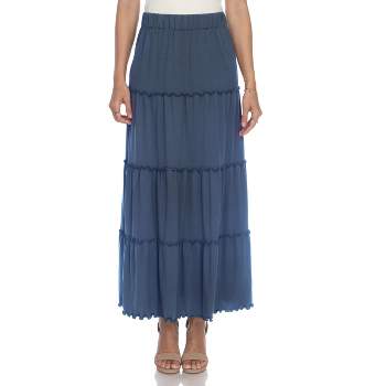 Whitemark Tiered Maxi Skirt