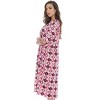 Oversized Henley Nightshirt (Ribbons & Circles Light Pink, One Size) - 2 of 3