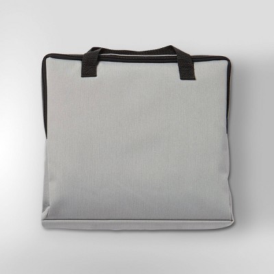 Sedona Large Gray Polyester Fire Pit Cover with Drawstring