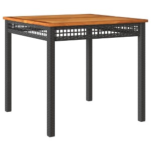 vidaXL Garden Table Black and Brown - 1 of 4