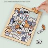 Ruvalino Baby and Toddler Learning Toys Animal Wooden Puzzle with Picture Frame for Creative Brain Fun, Multicolored, 9.44"*7.87"*2.95" - 2 of 4
