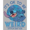 Boy's Lilo & Stitch It's Ok to Be Weird Stitch Day 626 T-Shirt - image 2 of 4